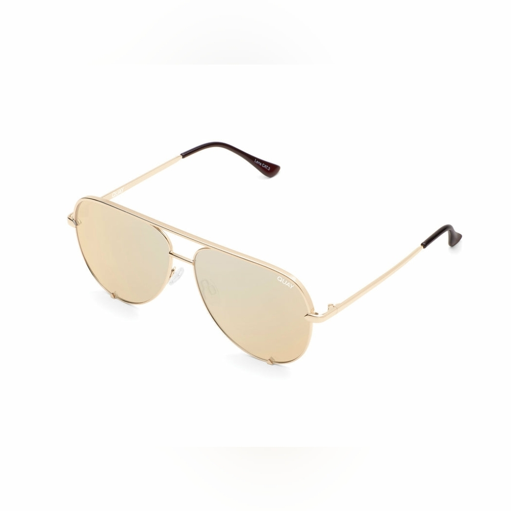 QUAY High Key Polarized Sunglasses in Gold